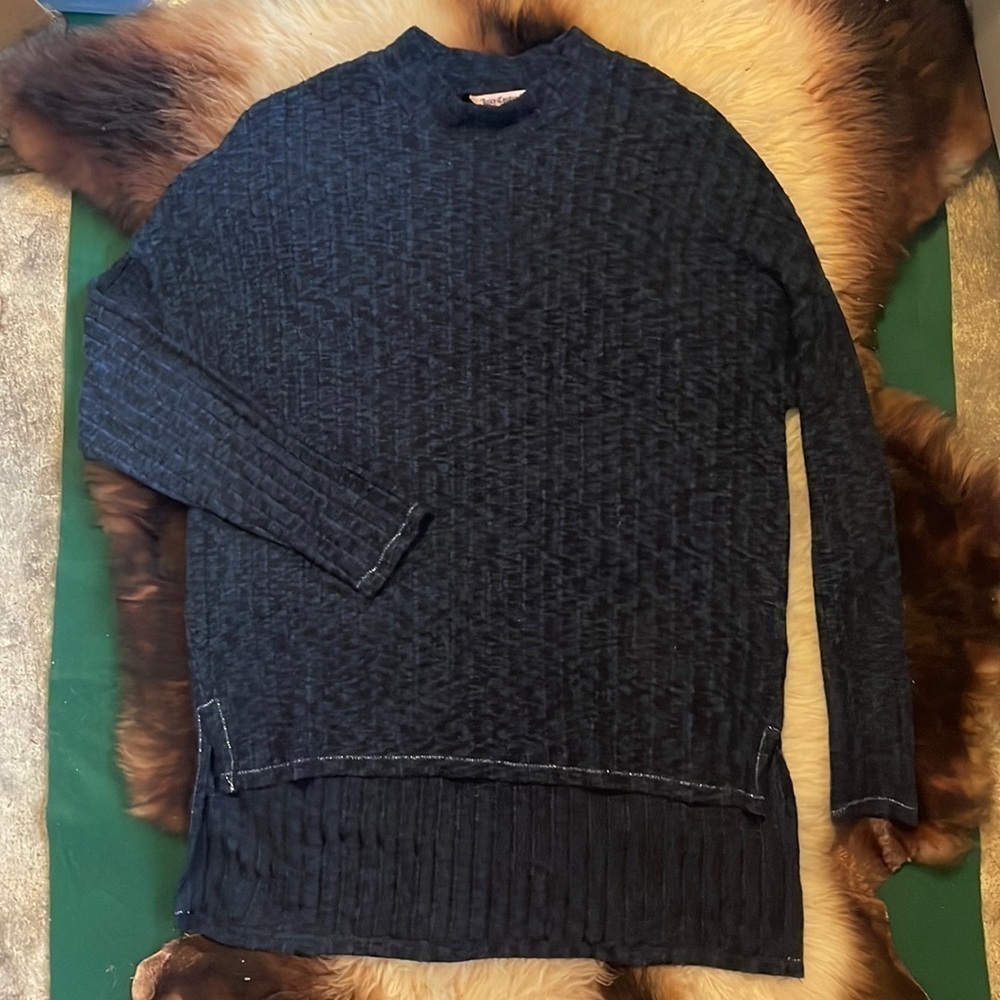 Juicy Couture Blue‎ and Black Long Sleeve Sweater